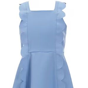 Rare Editions Girl Sleeveless Scalloped Dress